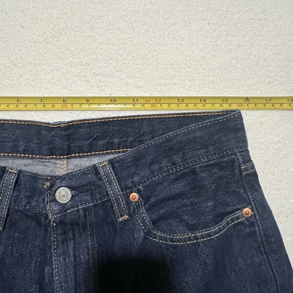 Levi's 469 Loose Denim Shorts Men's W32 Blue Dark Wash Skater 90's Grunge